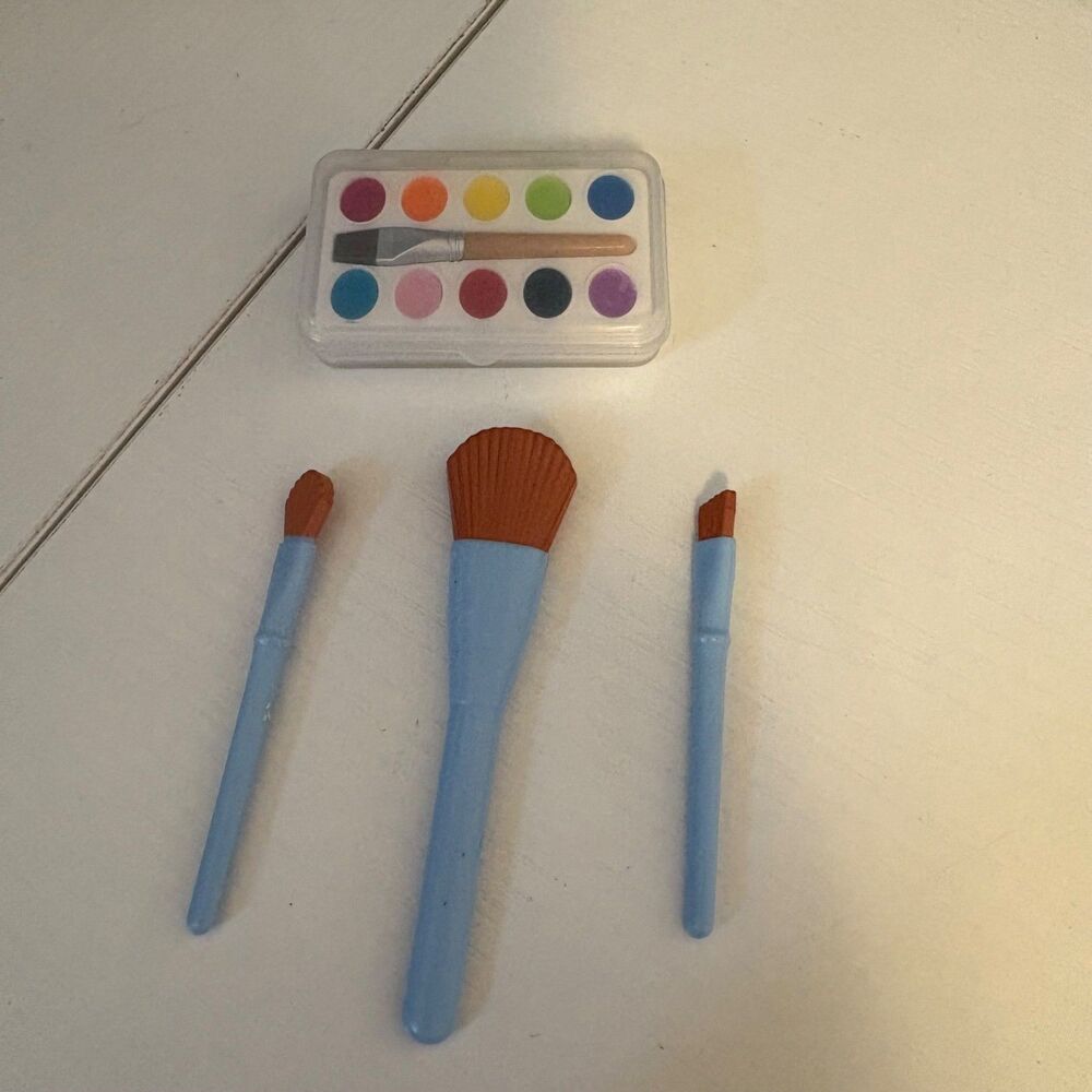 My Life As Water Paints And Three Paint Brush Play Set Blue Handles